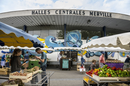 France, Morbihan (56), Lorient, Les halles de Merville