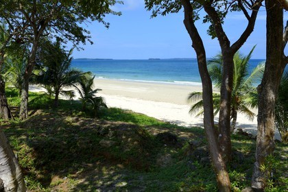 Panama, archipel des Perles, Isla Viveros, plage de sable blanc