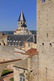 France, Saône et Loire (71), ancienne abbaye de Cluny, clocher de l'eau bénite (mention obligatoire RMN)