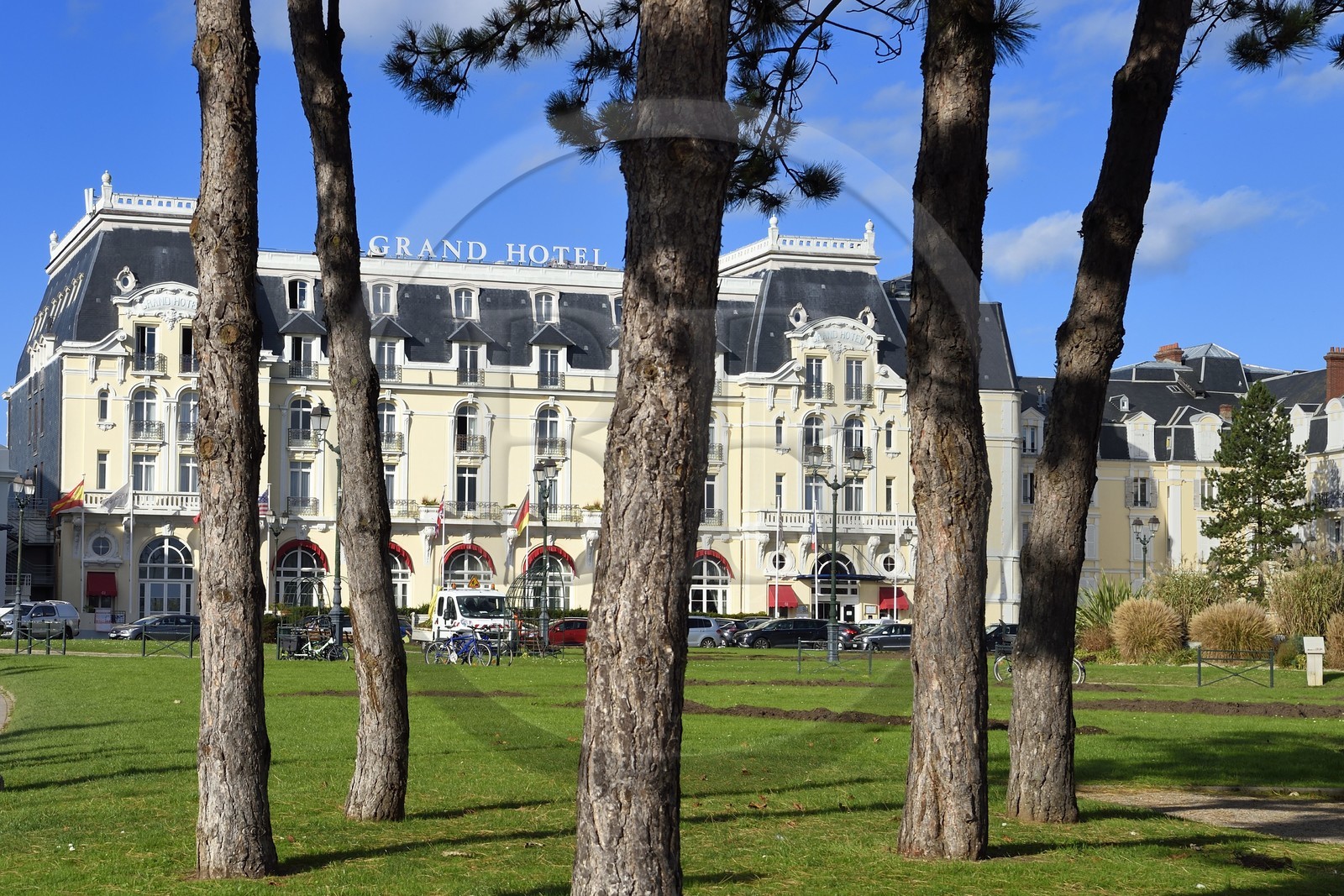 France, Calvados, Pays d'Auge, the cote Fleurie (Flowered coast), Cabourg, the Grand Hotel, Marcel Proust stayed there every summer from 1907 to 1914