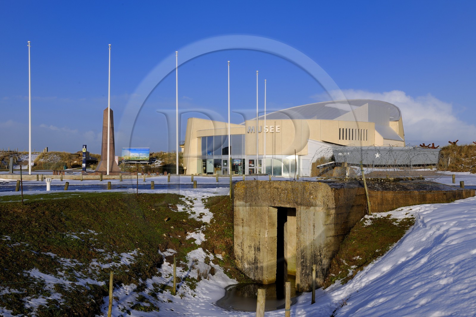 France, Manche (50), Cotentin, Sainte-Marie-du-Mont, musée de Utah Beach où prit place le principal débarquement americain le 6 juin 1944