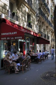 France, Paris (75), le Café de la Butte rue Caulaincourt