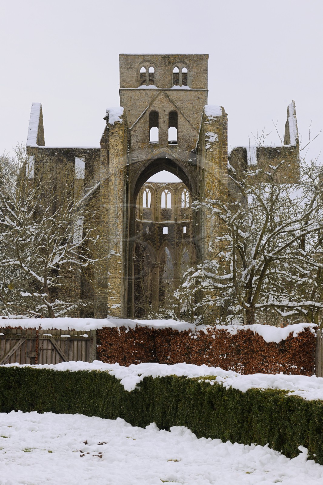 France, Manche, Cotentin, ruin of benedictine de Hambye Abbey