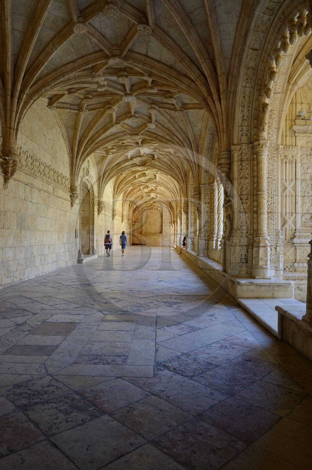 Portugal, Lisbon, Belem, Hieronymites Monastery (Mosteiro dos Jeronimos), listed as World Heritage by UNESCO, the cloister