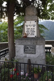 France, Alpes-Maritimes (06), vallée de la Roya, village de Piène-Haute, le monument aux morts pour l'Italie