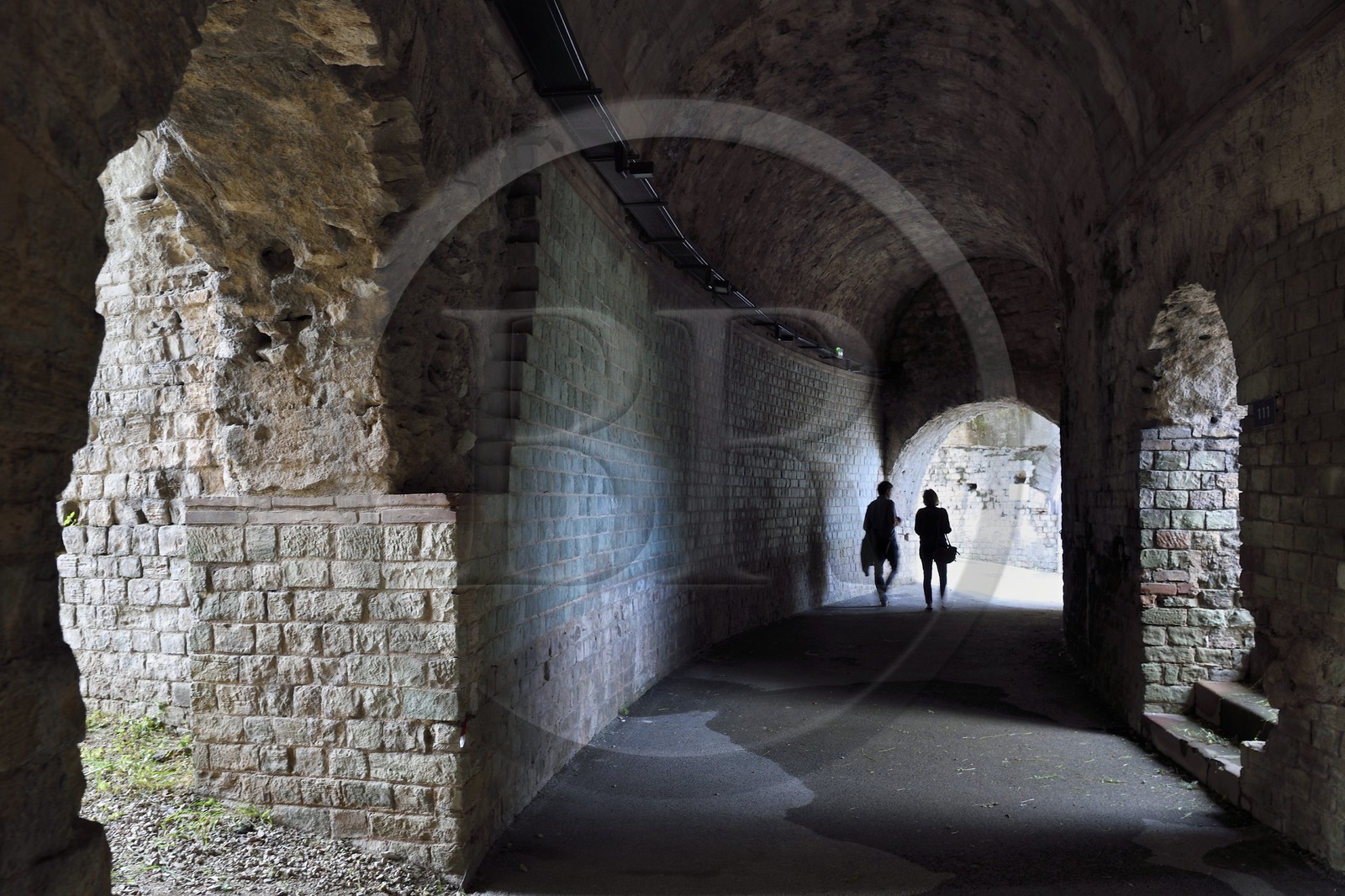 France, Var, Frejus, Forum Julii, 1st century amphitheater and arena, gallery of the ground floor