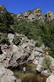 France, Hérault (34), Mons la Trivalle,  les gorges d'Héric dans le massif du Caroux au cœur du Parc naturel régional du Haut-Languedoc