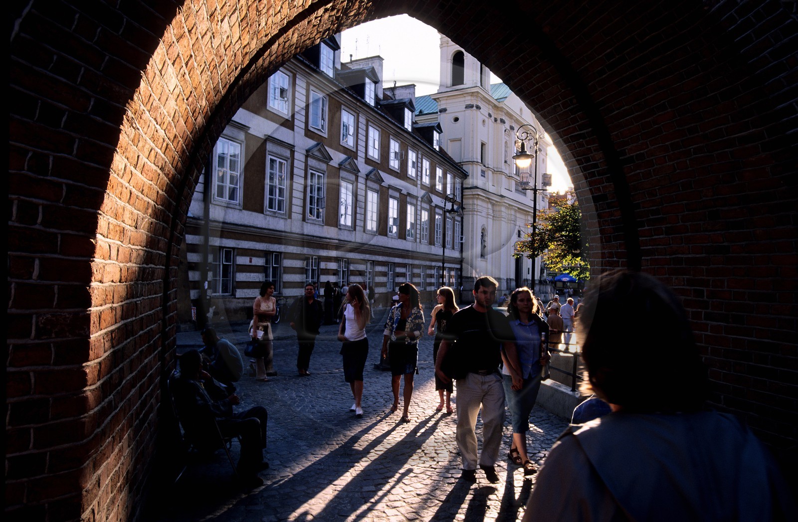 Pologne, Varsovie, la barbacane, bastion fortifié donnant accès à la vieille ville