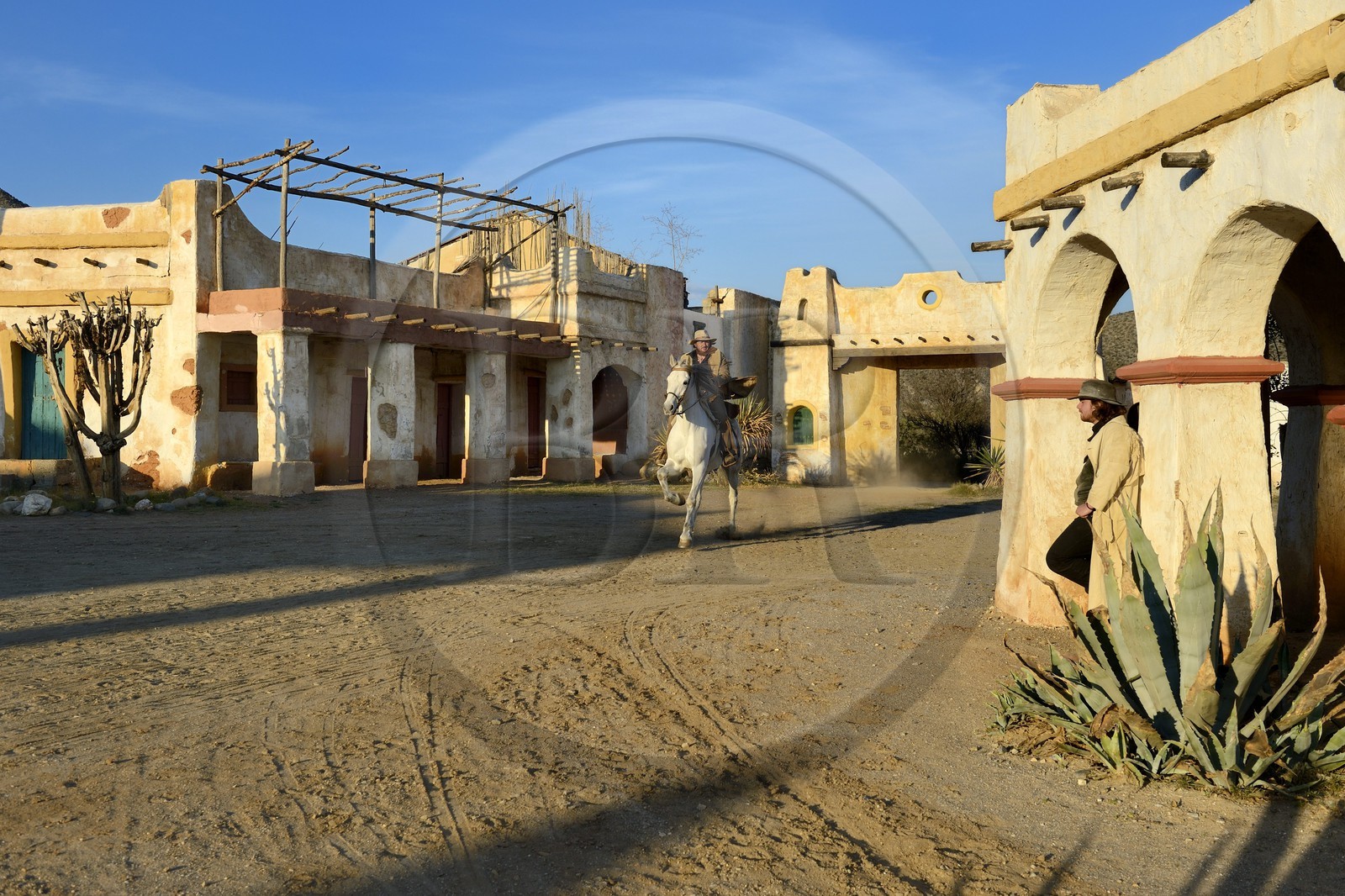 Espagne, Andalousie, province de Almeria, désert de Tabernas, parc d'attraction Fort Bravo Texas Hollywood, c'est ici que fut tourné les 7 Mercenaires de John Sturges mais aussi Les Pétroleuses de Christian-Jaque et Pour Une Poignée de Dollars de Sergio Leone