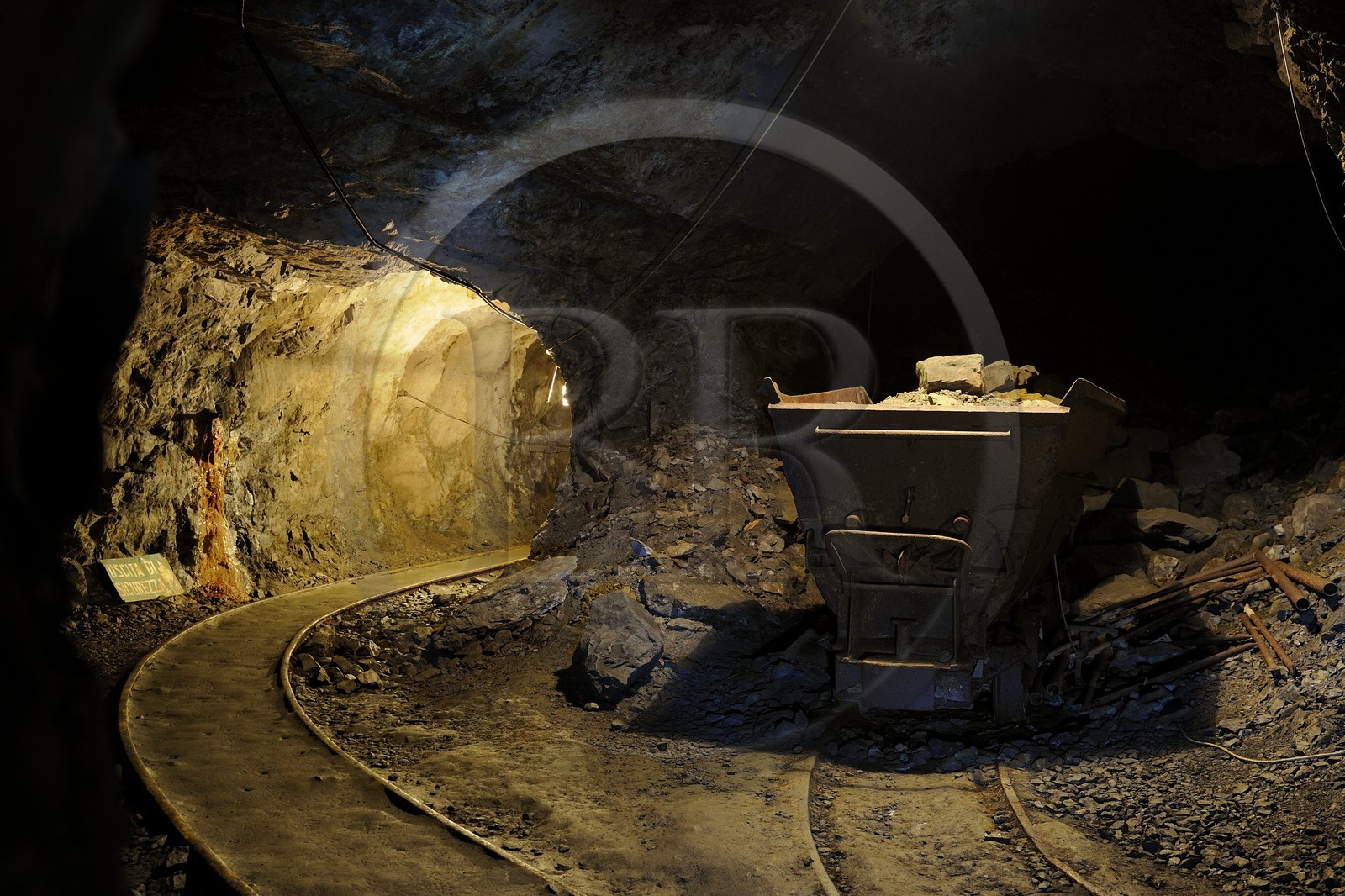 Italy, Tuscany, Elba Island, Capoliveri, the former iron mine of the Calamita company