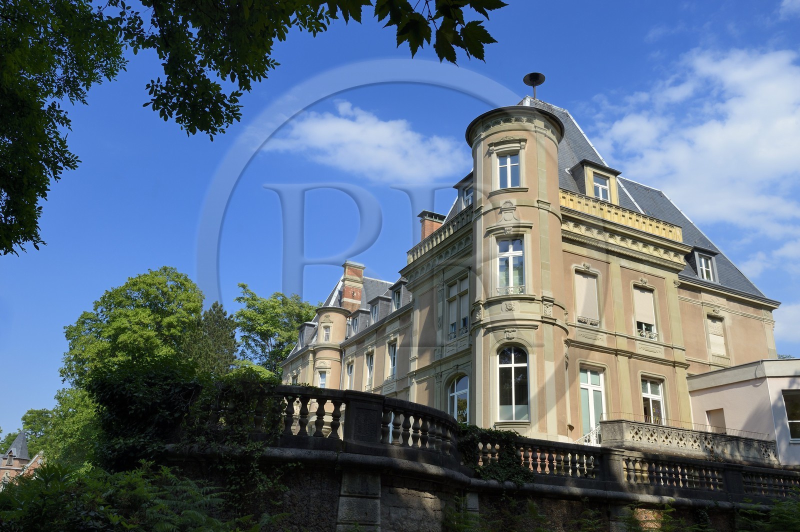France, Haut-Rhin (68), Mulhouse, quartier du Rebberg, villa l'Ermitage construite entre 1866 et 1868 pour l'industriel Alfred Koechlin Schwartz