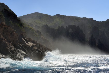 France, Corse-du-Sud (2A), Golfe de Porto, classé Patrimoine Mondial de l'UNESCO, Réserve naturelle de Scandola
