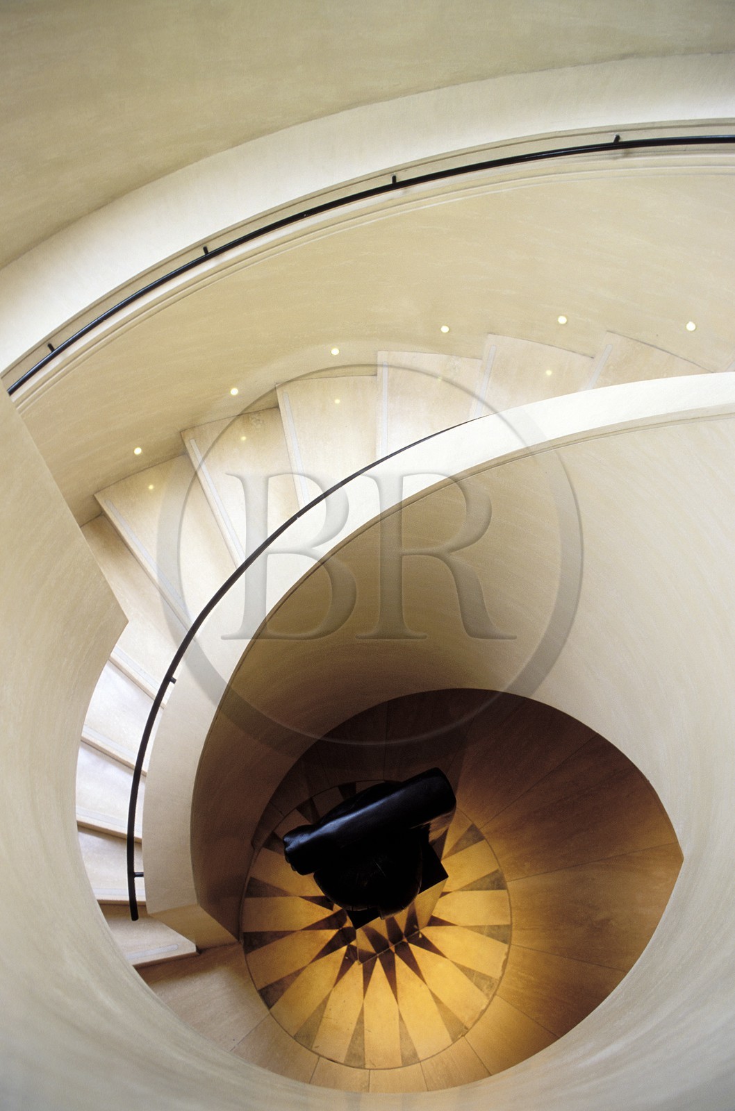 United Kingdom, London, spiral staircase in a hotel located at 1 Aldwych street