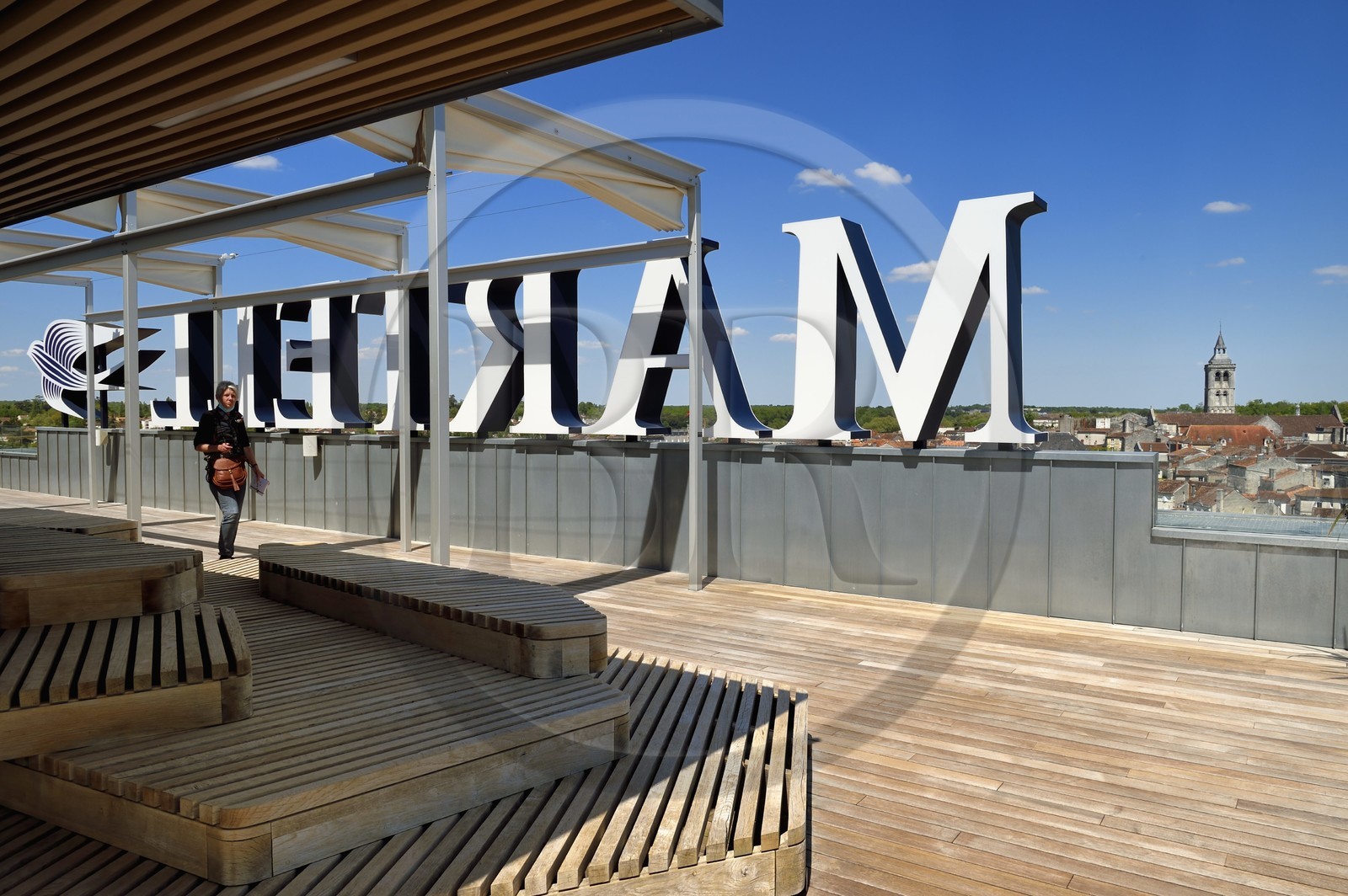 France, Charente (16), Cognac, Fondation d’Entreprise Martell, institution culturelle pluridisciplinaire (art, design et craft, architecture, musique, danse…), le rooftop