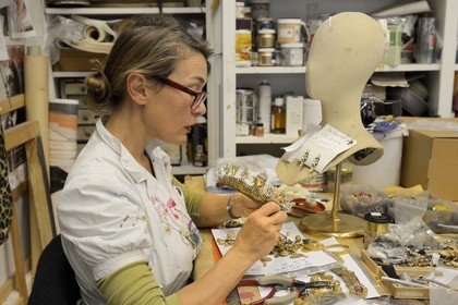 France, Paris, Garnier Opera, the costume workshops, the costume decoration workshop