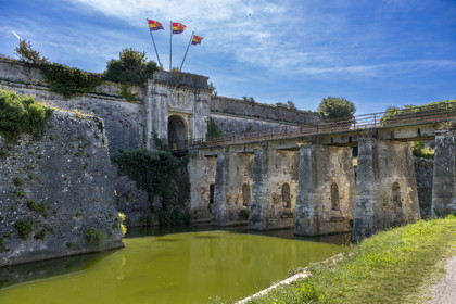France, Charente Maritime, Oleron island, le Chateau-d'Oleron, the Royal Gate, one of the main accesses to the citadel