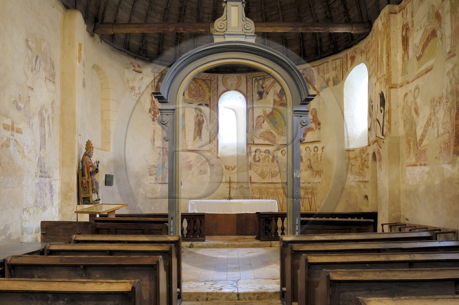 France, Loir-et-Cher (41), Saint-Jacques-des-Guérets, église romane Saint-Jacques construite au XIIème siècle