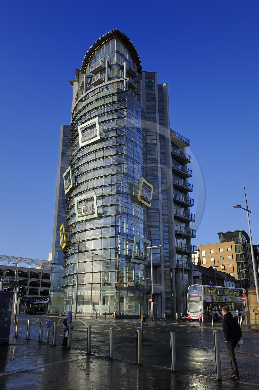 United Kingdom, Northern Ireland, Belfast, the waterfront on the Lagan riverside, the building The Boat