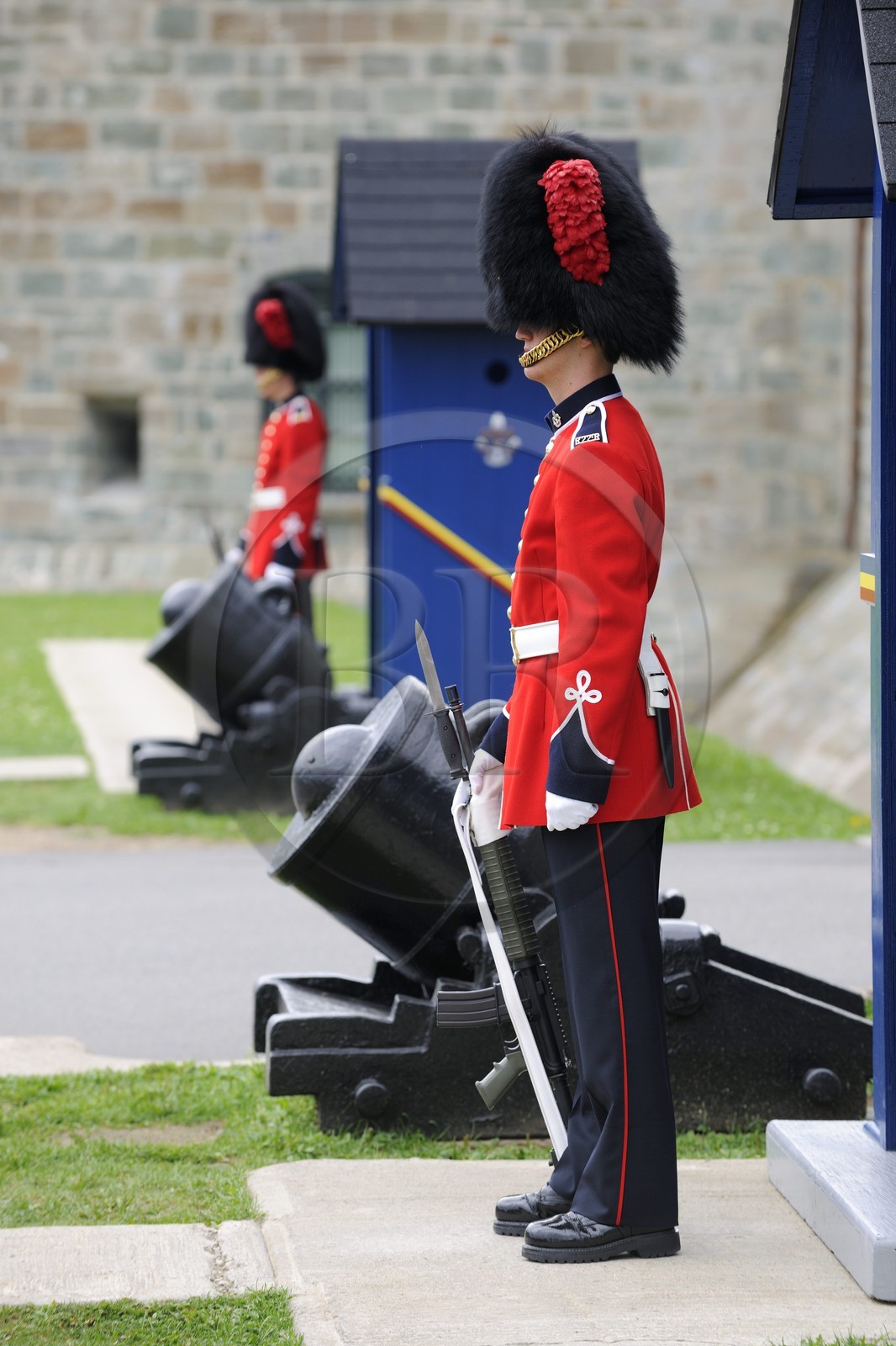 Canada, Province de Québec, la ville de Québec, la Citadelle, soldat montant la garde