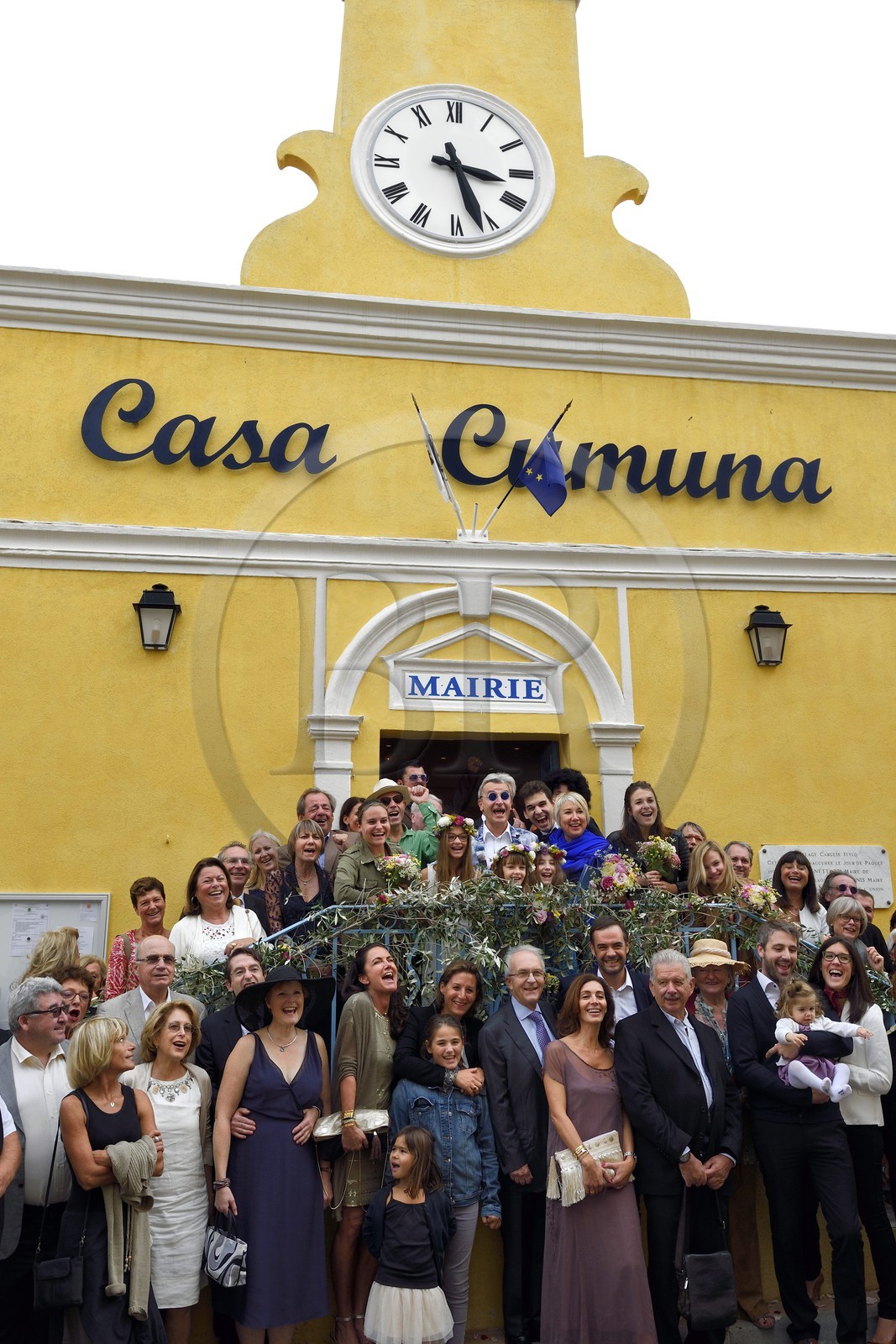 France, Corse du Sud, Cargese, wedding at the town hall also called Casa Cumuna