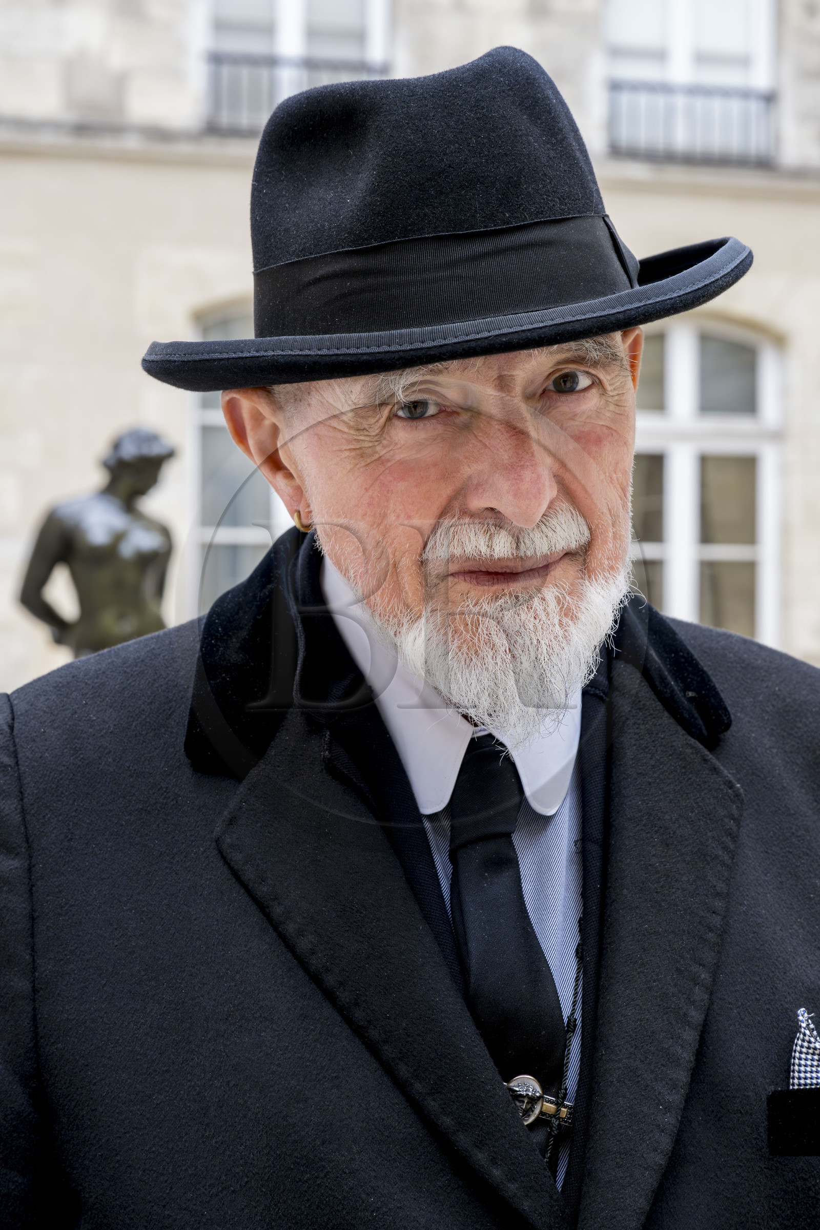 France, Paris (75), Musée Maillol, le peintre et sculpteur allemand Markus Lüpertz lors de son exposition en dialogue avec l'oeuvre d'Aristide Maillol