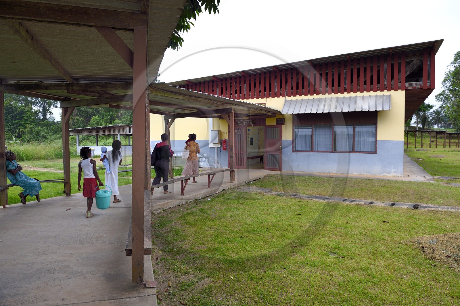 Gabon, Moyen-Ogooue Province, Lambaréné, Albert Schweitzer Hospital, Pediatric building
