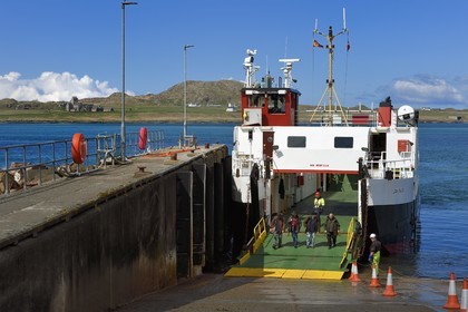 United Kingdom, Scotland, Highland, Inner Hebrides, Fionnphort, the Ross of Mull in the extreme southwest of the Isle of Mull, ferry to Iona Island