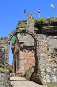 France, Bas-Rhin (67),  Saverne, chateau du Haut-Barr  du XI-XIVème siècle