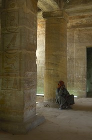 Egypte, Haute Egypte, Nubie, Lac Nasser, site d'Amada, temple d'Amon