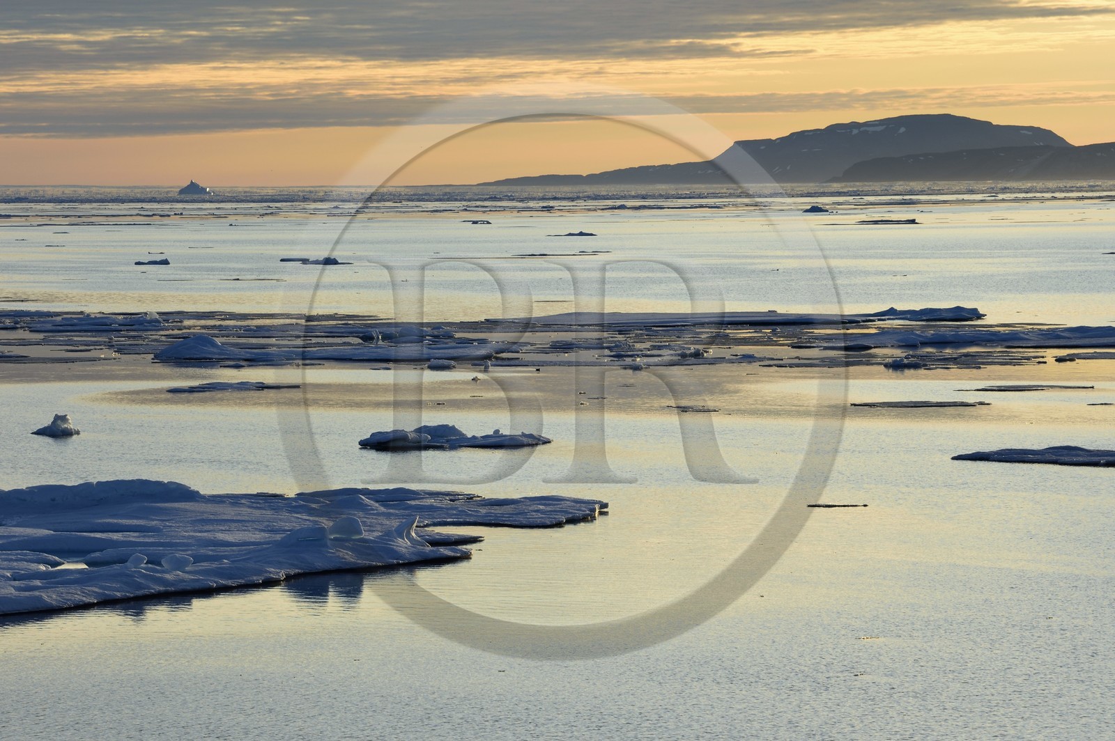 Greenland, North West coast, Smith sound, melting ice floe