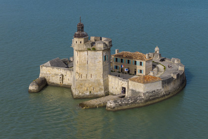 France, Charente Maritime, Bourcefranc le Chapus, Fort Louvois also known locally as Fort Chapus (aerial view)