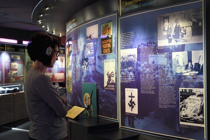 France, Calvados (14), Courseulles-sur-Mer, Centre Juno Beach, musée consacré au role du Canada lors de la Seconde Guerre Mondiale