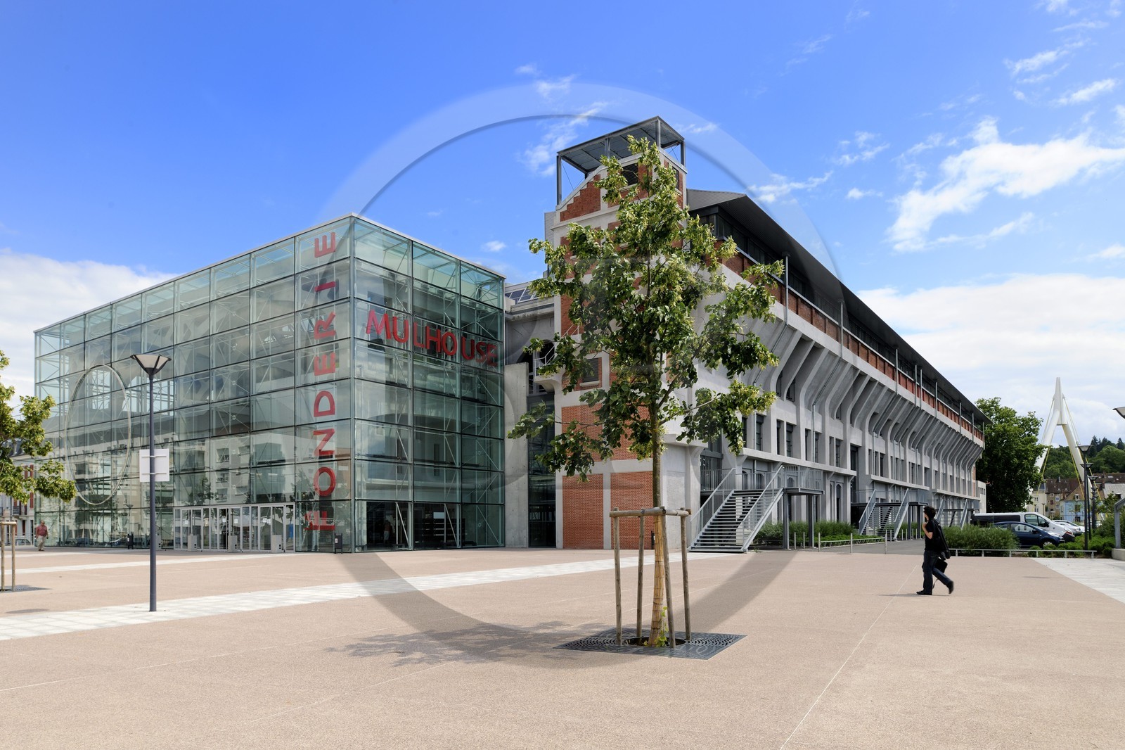 France, Haut Rhin, Mulhouse, La Fonderie, the Upper Alsace University, Law, Economic and Social Sciences University, Centre Rhenan for Economic Research and Archives Centre and Kunsthalle Contemporary Art Centre, complex rehabilitated by architects Mongiello, Plisson and Emergence architecture