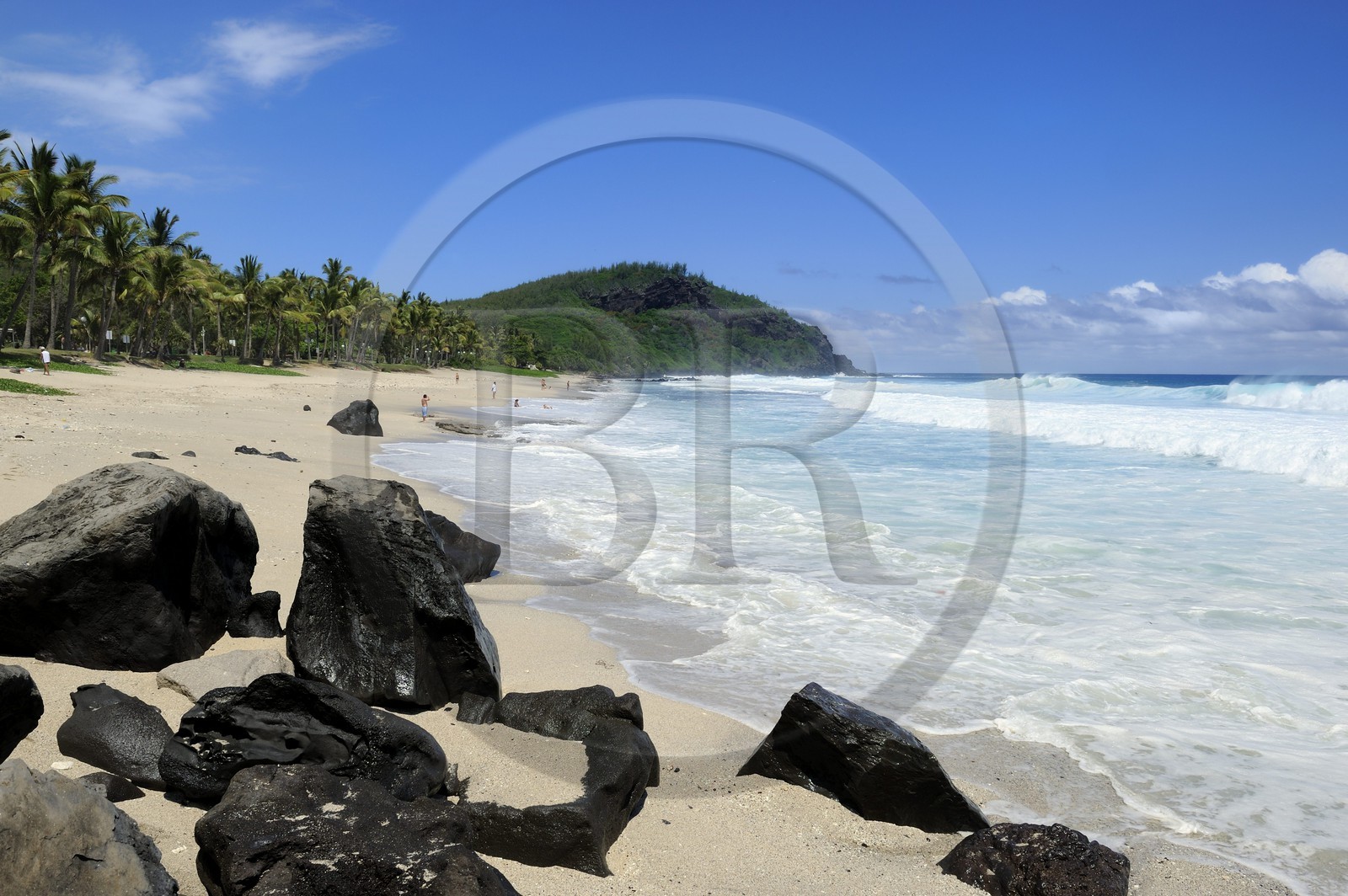 France, île de la Réunion, la côte sud, plage de Grand-Anse
