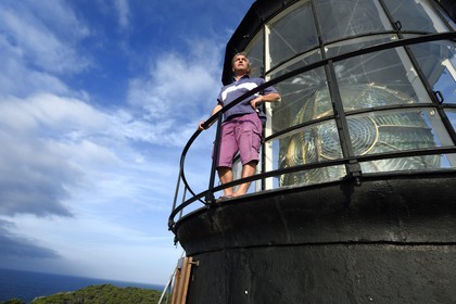 France, Var, Iles d'Hyeres, Parc National de Port Cros (National park of Port Cros), Porquerolles island, the Porquerolles Lighthouse