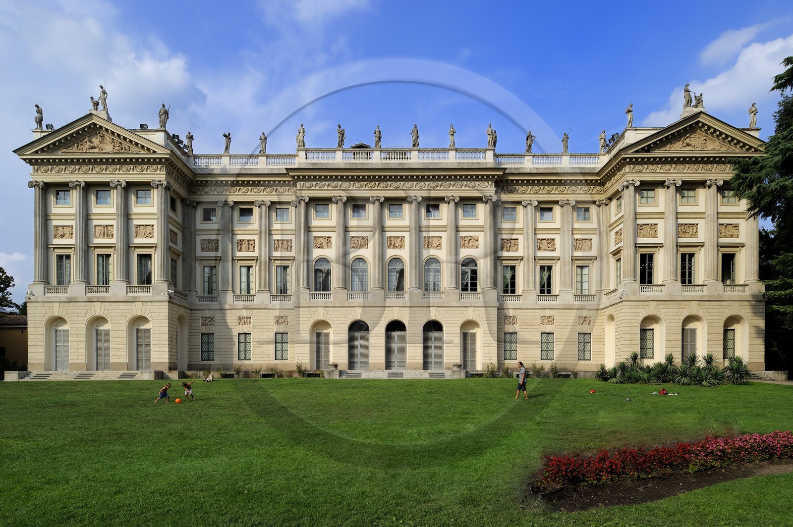 Italie, Lombardie, Milan, la Villa Reale ou Villa Belgiojoso Bonaparte mise à disposition de Napoleon et Josephine en 1803, aussi Galleria d'Arte Moderna (GAM)