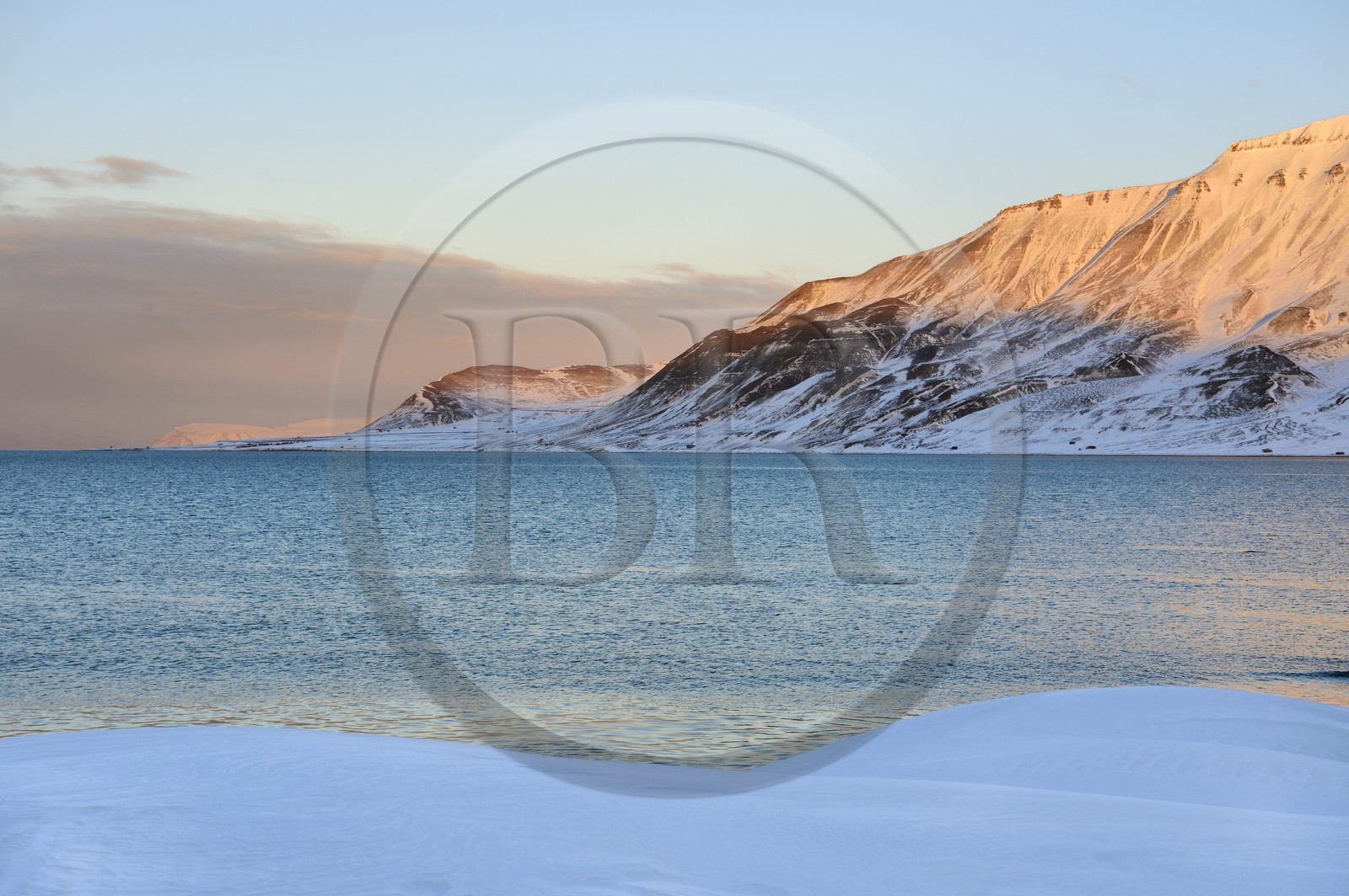 Norvège, Svalbard, Spitzberg, Longyearbyen, Adventfjorden