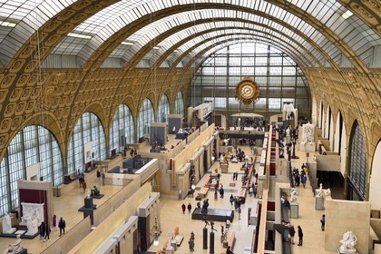 France, Paris (75), le musée d'Orsay, vue générale sur la nef