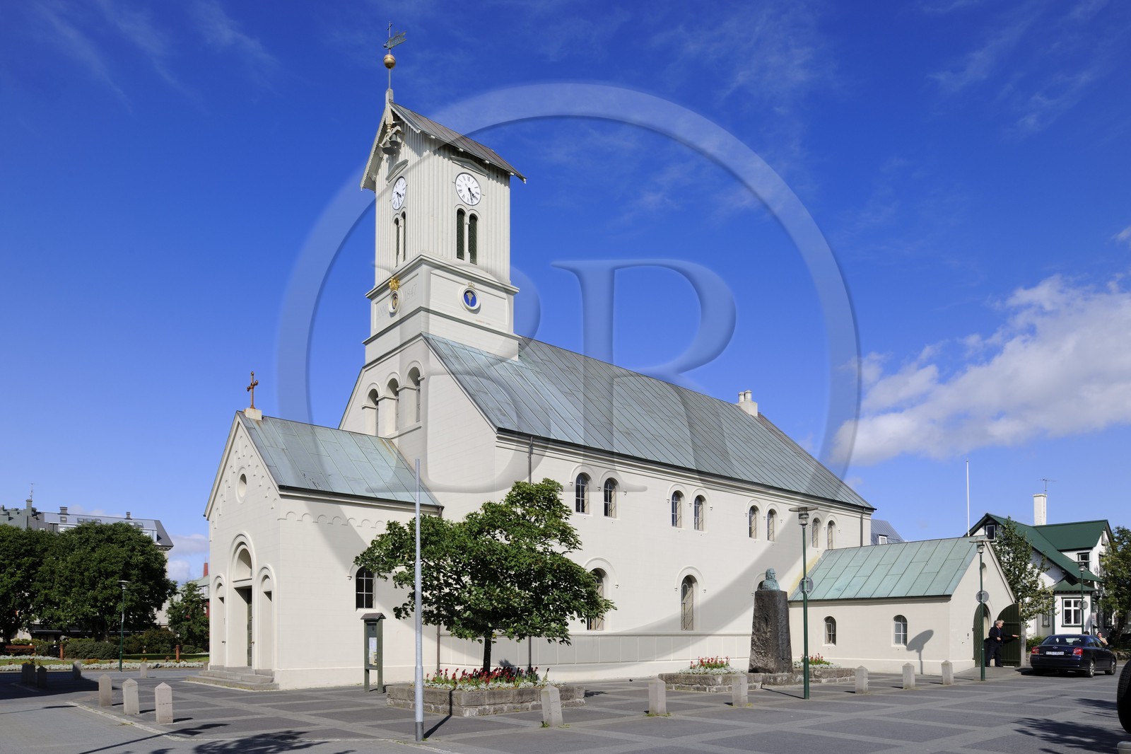 Islande, Reykjavik, la cathédrale Domkirkjan