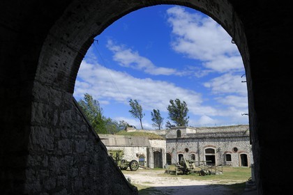 Italie, province de Vérone, Rivoli Veronese, le fort autrichien (1850) construit sur le site de la bataille napoleonienne de Rivoli