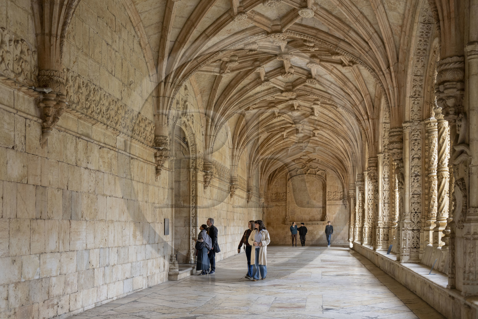Portugal, Lisbonne, Bélem, Monastere des Hiéronymites (Mosteiro dos Jerónimos), classé Patrimoine Mondial de l'UNESCO, le cloitre