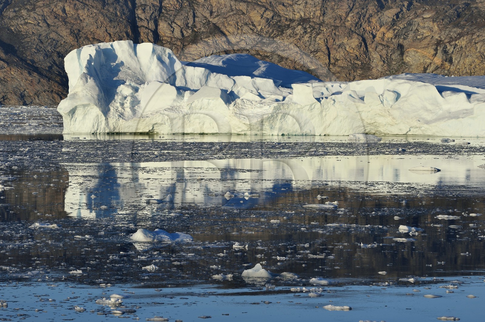 Greenland, west coast, Disko Bay, iceberg in Quervain Bay