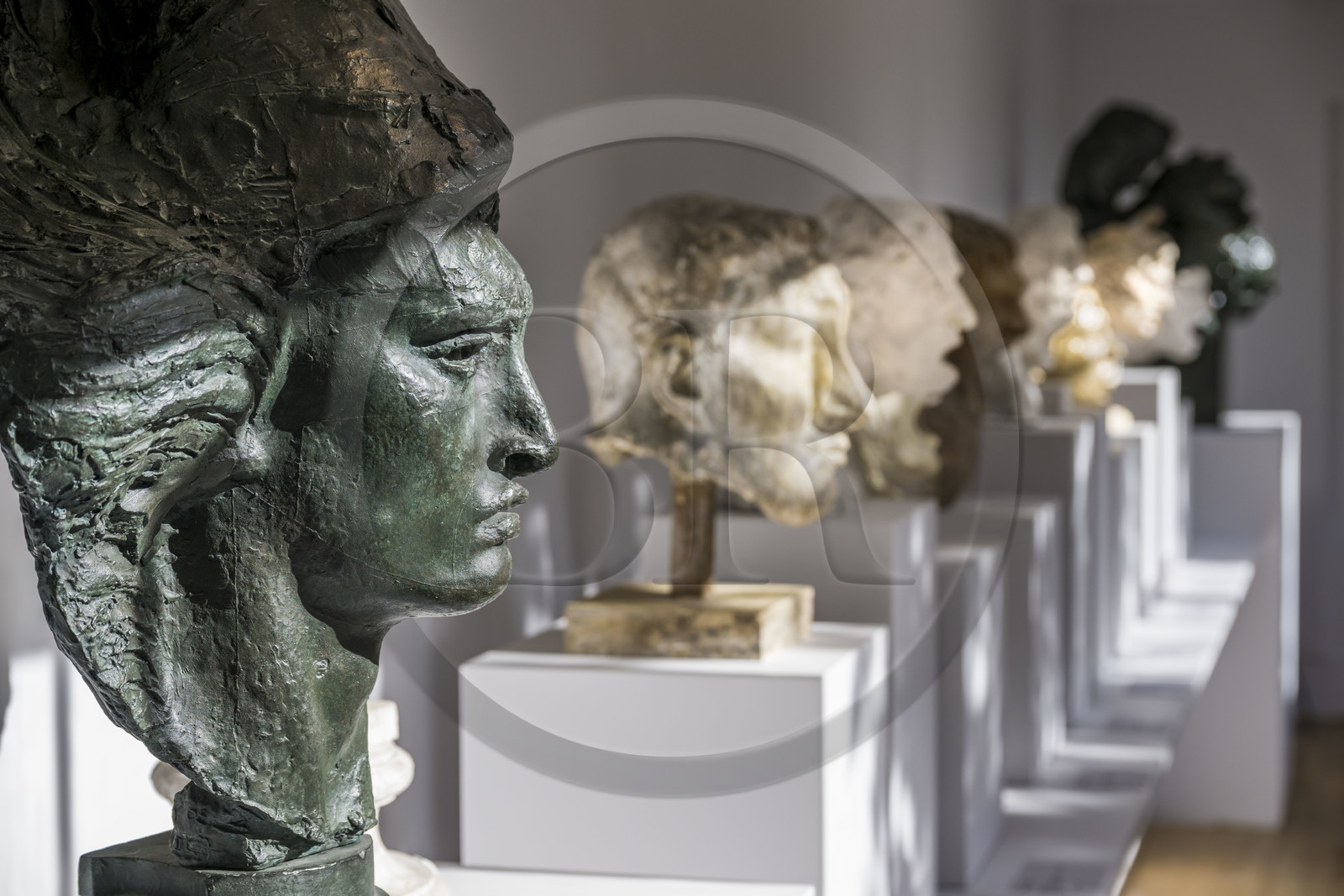 France, Paris, the museum of the sculptor Antoine Bourdelle, Dragon Cuirassier (bronze)