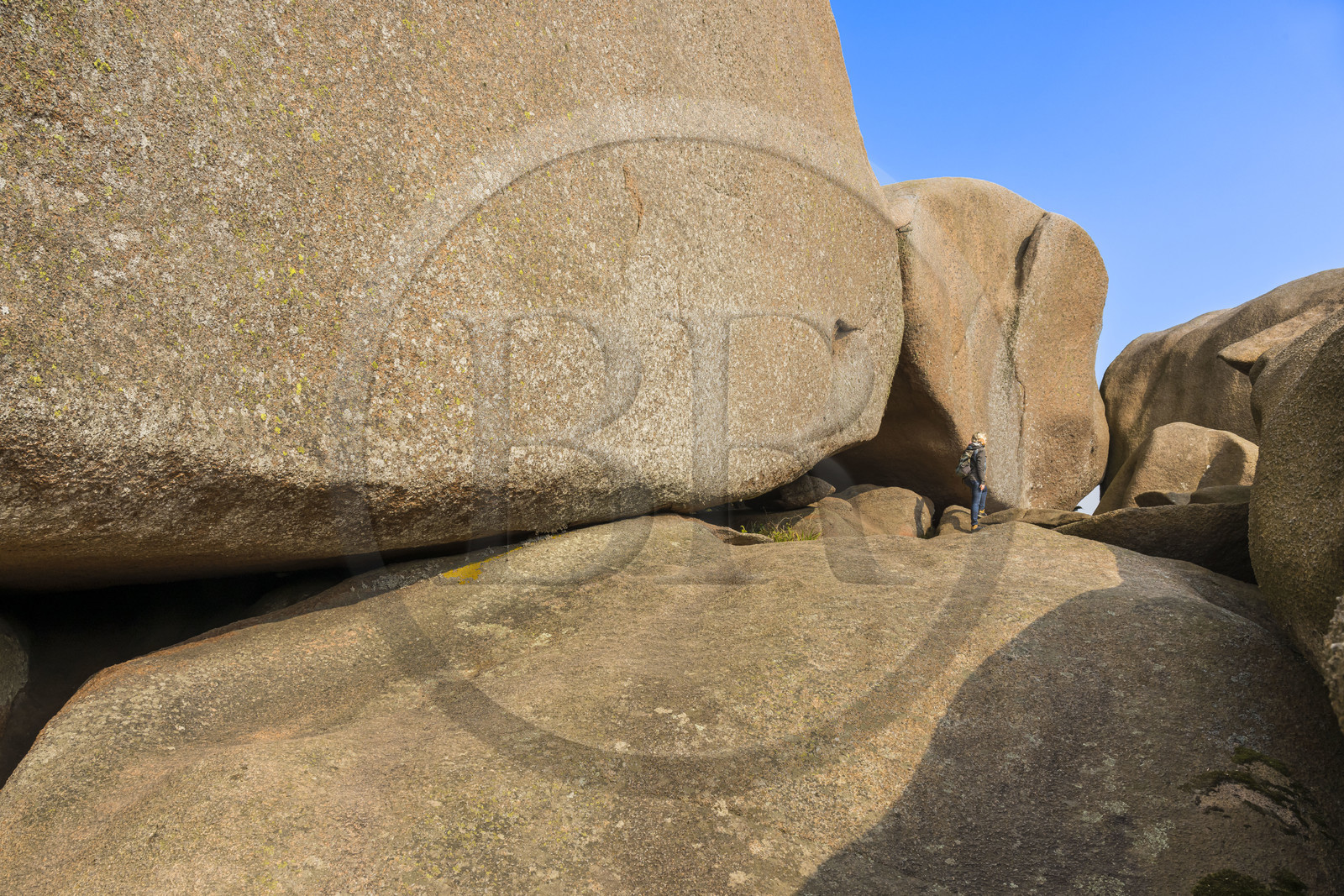 France, Côtes-d'Armor (22), Côte de Granit Rose, Trégastel, Ile Renote, le chaos granitique