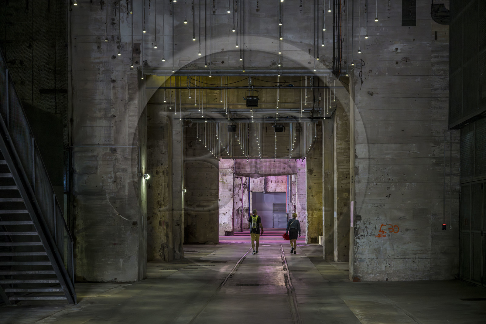 France, Loire-Atlantique (44), Saint-Nazaire, réhabilitation de la base sous-marine allemande construite lors de la dernière guerre mondiale et transformée en espace culturel