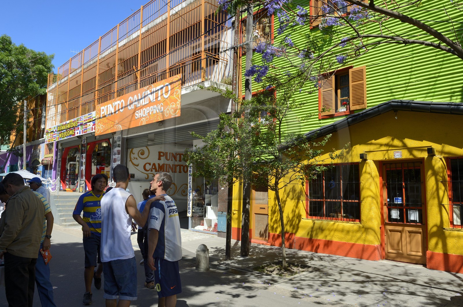 Argentine, Buenos Aires, quartier de La Boca, la rue commercante Magallanes