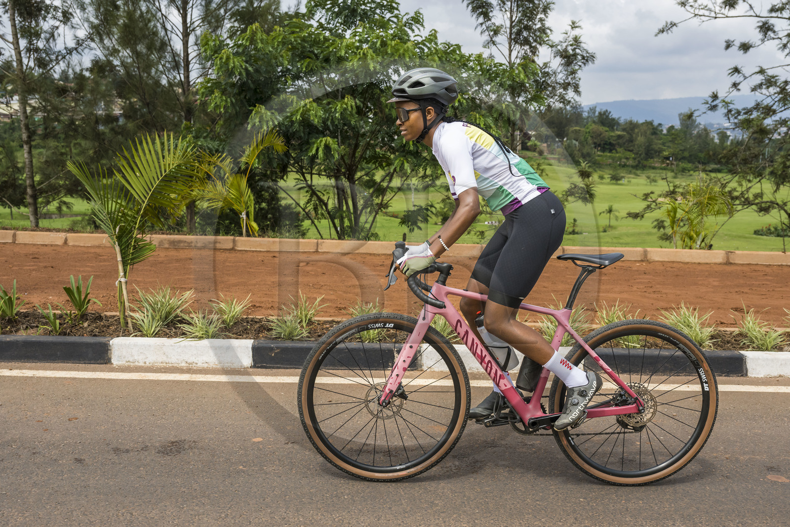 Rwanda, Kigali, la cycliste professionnelle rwandaise Violetta Neza