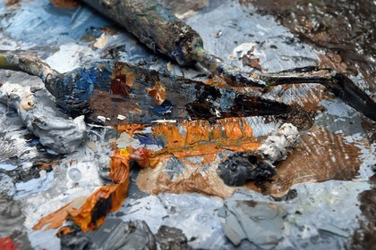 France, Val-de-Marne, Yvry-sur-Seine, Workshop of Fred Kleinberg, work for the exhibition Odyssée (Odyssey)