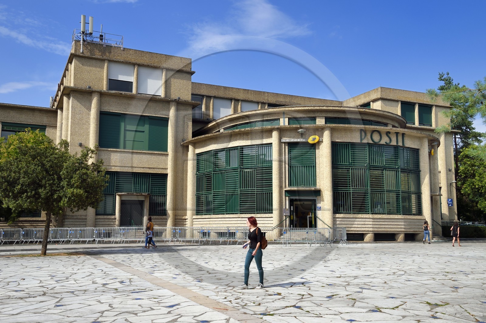 France, Allier (03), Vichy, l’Hotel des Postes de style art Déco construite par l'architecte Léon Azéma en 1935