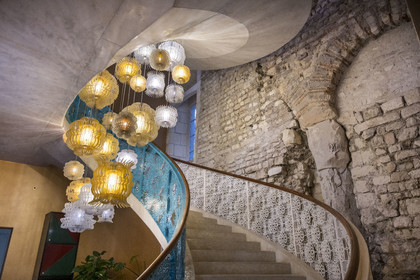 France, Bouches du Rhone, Arles, Hotel L'Arlatan in a private mansion revisited by the artist Jorge Pardo